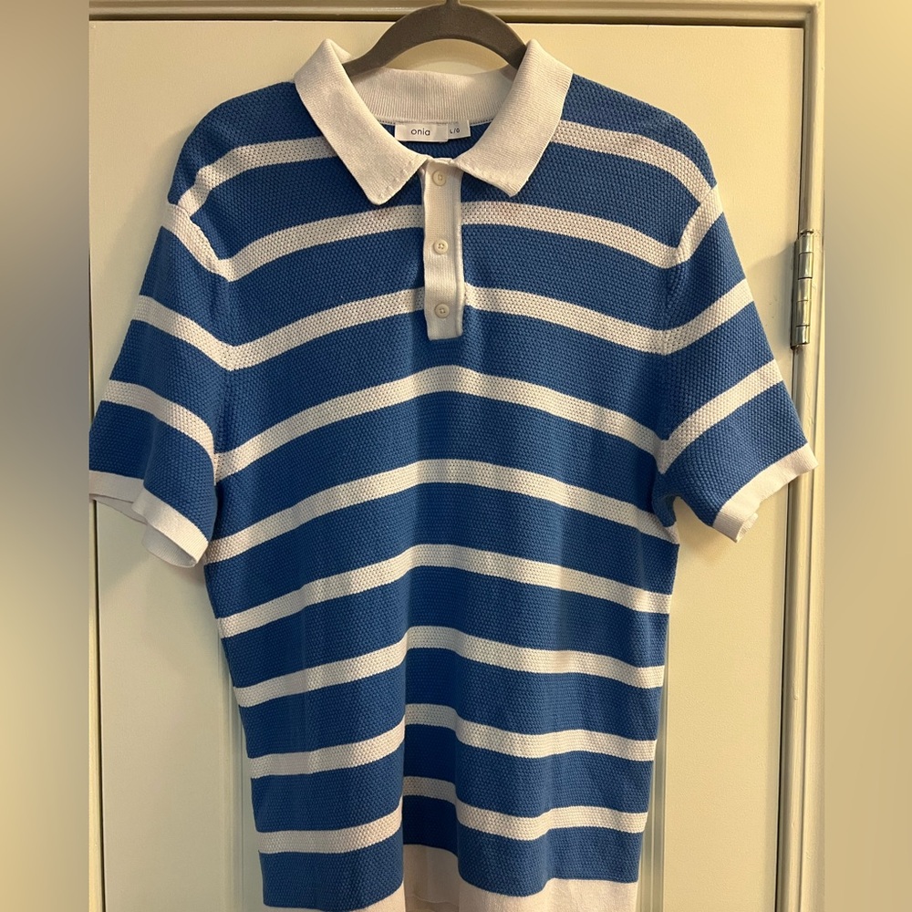 Onia Men’s Cotton Textured Knit Polo